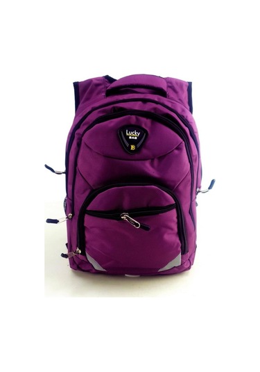 Lucky Bag Mor Genç Lise Ortaokul İlkokul Okul Çantası Günlük Çanta Mor