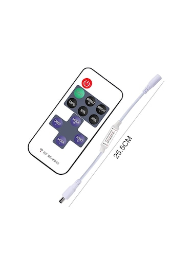 Soketli Şerit Led Kontrol Cihazı Rf Kumandalı Dimmer