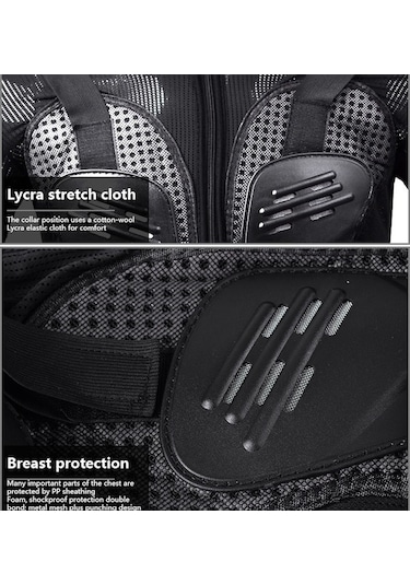 Dancemonkey Zırh Siyah Racing Pedi Motosiklet M Koruma Kalkanı Göğüs Global Ghost F060 Elbisesi Düşme Dişli Dirsek Cbtx Binme Pn M