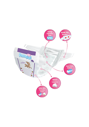 Paddlers Bebek Bezi 6 Numara X-Large 22 Adet (15+Kg) Eko Paket