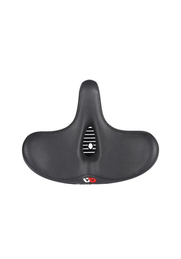 Yunboo Ergonomik Bisiklet Jantı, Geniş Yumuşak Dikişli, Çift Şok Emici Top, Mountain/road Bisikletleri İçin Siyah Orta Boy, Havlu Tasarım + Rüzgar Engeli Siyah