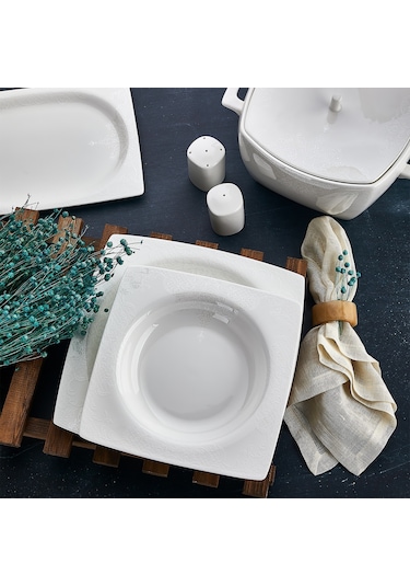 Aryıldız Bone Square Porselen 60 Parça Yemek Takımı 45002