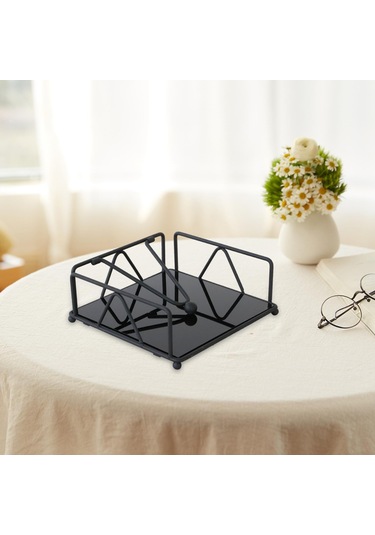 Homyl Cafe Masa Mutfak Için Peçete Depolama Organizatör Siyah Siyah