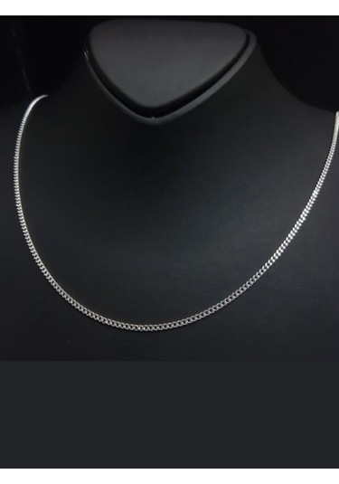 Unisex Gurmet Zincir Kolye 925 Ayar Gümüş 60 Cm