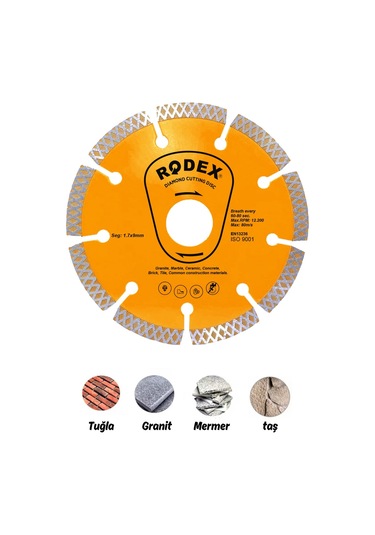 115mm Elmas Kesme Diski Süper Hızlı Kesim Granit,mermer,tuğla,taş