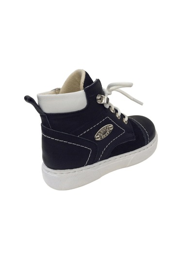 Ortopedikal 1001 Ridente Lacivert Bebe Erkek Çocuk Bot % 100 Deri Fermuarlı Ve Bağcıklı Lacivert