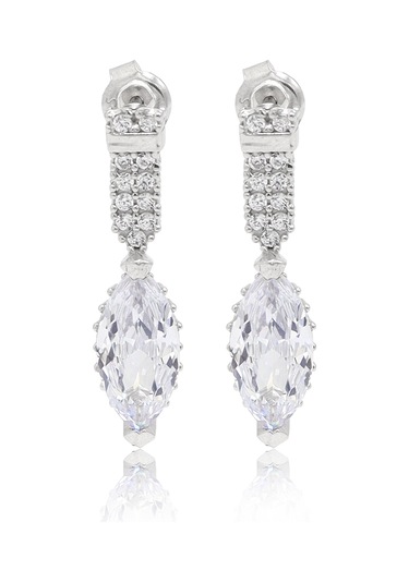 Zirkon Taşlı Mekik Model 925 Ayar Gümüş Dörtlü Kadın Set 201024461 Gümüş