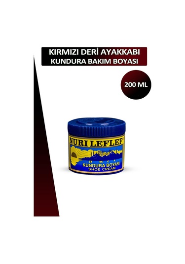 Bağcık + Nuri Leflef Deri Ayakkabı Kundura Bakım Boyası 200 Ml Set 001