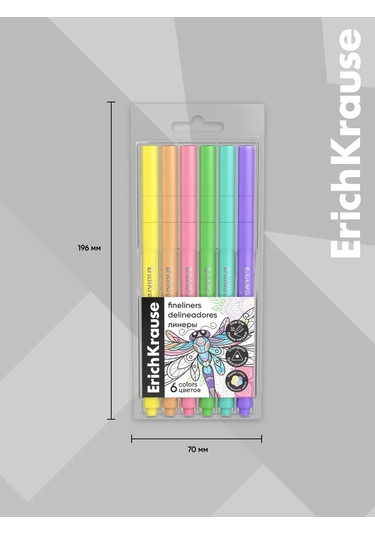 Erichkrause Art Spirit Pastel 6 Renkli Linerlar 271273458