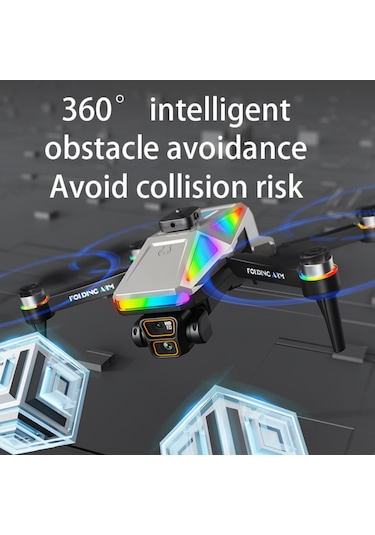 S5 Pro Akıllı Drone Katlanabilir Ve 4k Hd Kameralı Çift Lensli Yüksek Hızlı Çocuklar İçin Uygun Drone-1444