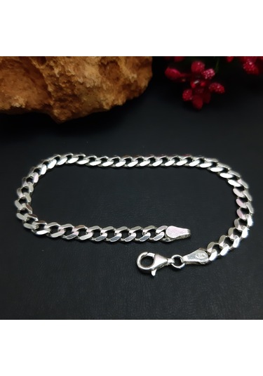 925 Ayar Gümüş Gurmet Model Erkek Bileklik 5.2  Mm