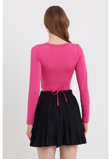 Quhox Kadın Allegro Crop Pembe