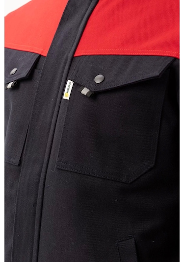 Kışlık İş Mont Grituruncu Kapitone Astarlı Avensis Astar Rüzgar Geçirmez Montu Kıyafeti Lacivert-Kırmızı Kışlık İş Mont Grituruncu Kapitone Astarlı Avensis Astar Rüzgar Geçirmez Montu Kıyafeti Lacivert-Kırmızı