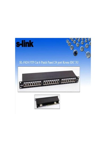 S Lınk Sl F624 24 Port Utp Cat6 Patch Panel