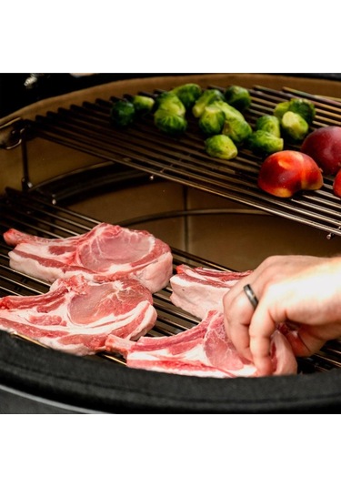 Kamado Joe Big Joe I Seramik Kömürlü Barbekü Kömürlü Mangal Kırmızı