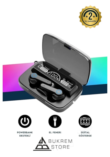 Bukrem Store BUK-M19 Bluetooth 5.3 Kulak İçi Kulaklık