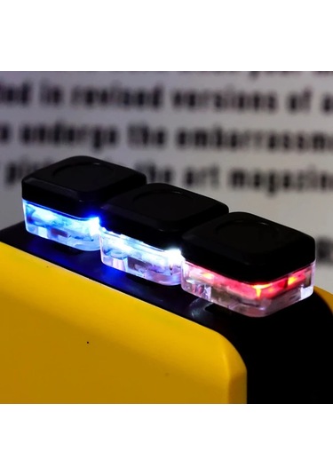 Dream011 2 Adet Mini Led Çok Fonksiyonlu Araç Işığı Pil Yok İç Aksam Aksesuarı