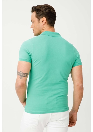 Igs Standart Erkek Polo Yaka Tişört Nil Yeşili Mint