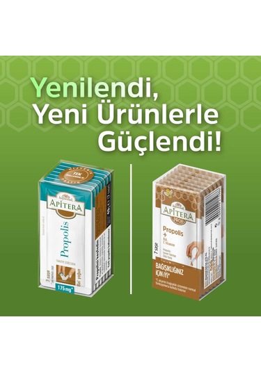 Apitera Prop Doğal Bal, C Vitamini Ve 175 Mg Propolis İçeren Takviye Edici 7 Li Saşe