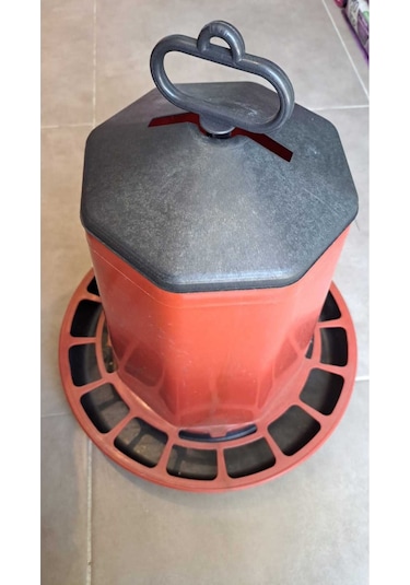 Kalın Plastik Tavuk Yemlik, Civciv Ve Tavuk Yemliği 15 Kg 15 Litre Hacimli