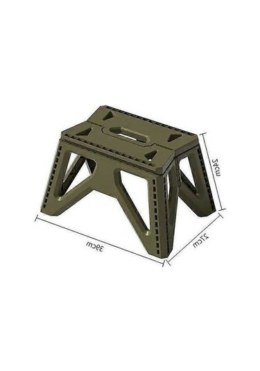 Bloomnest Yeni Taşınabilir Açık Katlanır Kamp Sandalyesi, Yüksek Yük Taşıyıcı, Güçlendirilmiş Pp Plastik, Üçgen Tabure, Ordu Yeşili, Katlanır, Yem Tepsisi, Lamba Tutucu, Sırt Destekli Haki