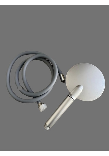 Rudi Armatür Duş Seti 150 Cm Pvc Hortum Ve El Duş Başlığı Gri