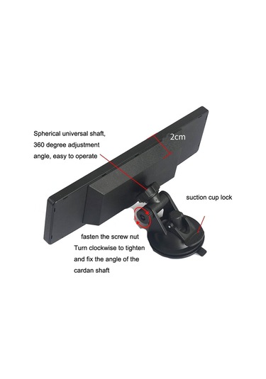 Sones Czc-255 Araba Tutkal Enjeksiyon Vantuz Karbon Fiber Dikiz Aynası Mavi Ayna