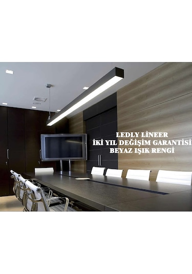 Lineer Sarkıt 100 Cm 36w Beyaz Isık Sıva Ustu Ve Sarkıt