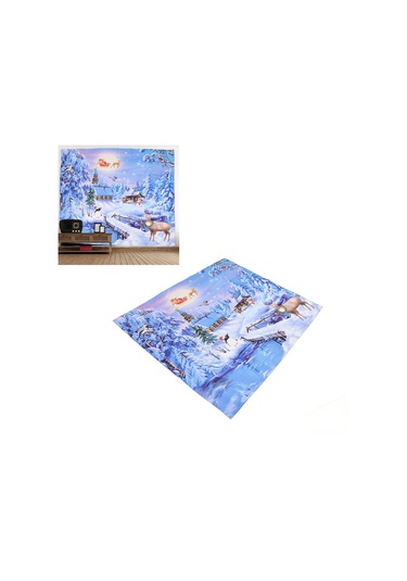 Xindoker Noel Dekorasyonu Tapestri: Yüksek Kaliteli Polyester Duvar Örtüsü, 150x130cm, Noel Desenli, Çok Amaçlı Ev Dekoru Ve Parti Arka Planı Diğer