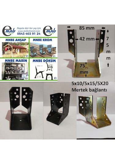 Mertek Bağlantı Pergule Pergola Kamelya Ayak İç Kulak