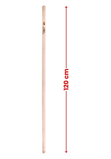 Vidalı Ağaç Sap 120 Cm Ft730, Çekpas Sopası Paspas Fırça Faraş Süpürge Mop Sapı Standart Vidalı Uç
