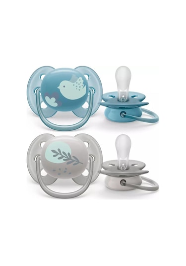 Philips Avent Ultra Yumuşak Emzik 6-18 Ay 2li Erkek Çok Renkli