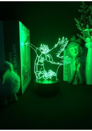 Wealthglow Renk Değiştiren 3d Dekoratif Şekilli Led Lamba - 12 Cm 12cxc9 Siyah