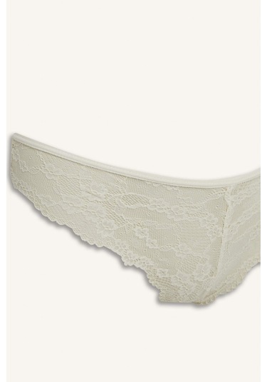 Defacto Dantel Brazilian Külot Fall İn Love T3197az25wnwt46 Beyaz