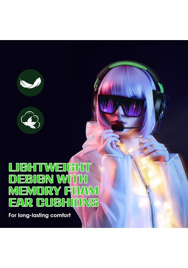 Leezsing Kotıon Each G3100 Profesyonel Oyun Kulaklığı - 40mm Dinamik Sürücü, 360 Döner Mikrofon, Ps5/ps4/switch Uyumlu