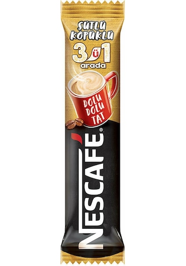 Nescafe 3'ü 1 Arada Sütlü  Köpüklü Hazır Kahve 72 x 17.4 G
