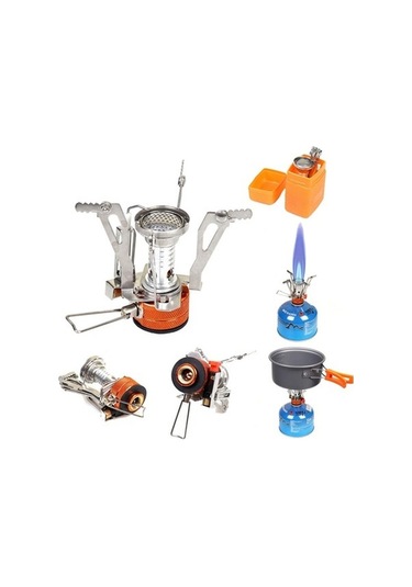 Ulzyvf Tenceresi Tencere Seti Pikniği Paslanmaz Kamp Mekan Katlanabilir Gümüş Dış Çelik Çatal Bıçak Alüminyum Alaşımlı Gümüş