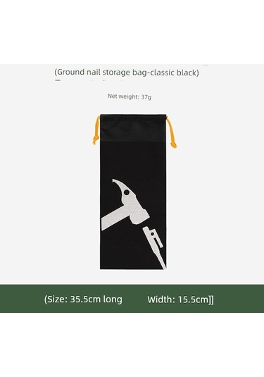 Novahub Kamp Çadırı Kurulum Kanvas Çantası - Yüksek Kaliteli Siyah Çanta Kullanışlı Tasarım Um44332-2 Yurt Dışından Siyah Siyah