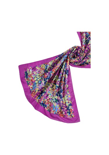 Mim Eşarp Emproyal Proline Benekli Şal 70x185 Cm - Fuşya