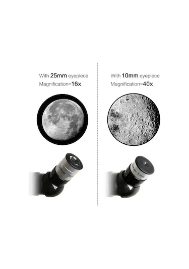 400x70mm Açıklıklı Refrakter Teleskoplar 15x150x , Telefon Adaptörlü Reflex