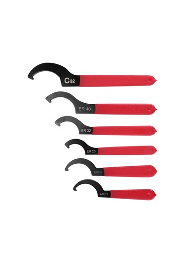 6 Parça Anahtar Seti Ayarlanabilir Bobin Anahtarı Anahtar Kancası