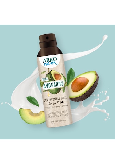 Arko Nem Değerli Yağlar Avokado Sprey Krem 3 x 150 ML