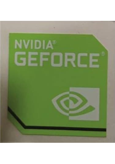 Nvidia Geforce Sticker Etiket D8
