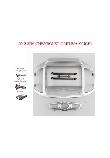 Chevrolet Captıva Uyumlu 9 İnç Multimedya Çerçevesi Ve Soket