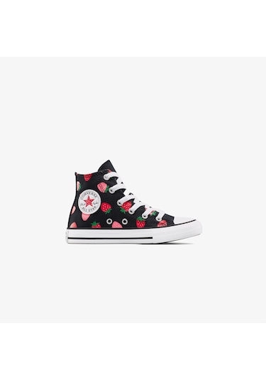 Converse Chuck Taylor All Star Strawberries Çocuk Siyah Sneaker A14928c Siyah