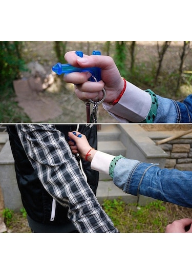 Sones 2 Adet Açık Hava Acil Durum Güçlü Kişisel Savunma Güvenlik Aracı Kadın Parmak Sokmalı Matkap Siyah