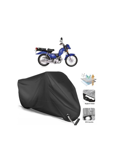 Kanuni Zebra 90 Motosiklet Branda (Bağlantı, Kilit Uyumlu)-Siyah (457220295)