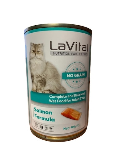 La Vital Somonlu Konserve Yetişkin Kedi Maması 400 G