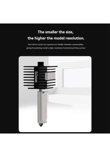 Moly Hotend Seti Bambu Lab A1/a1 Mini İçin, 0.2mm Sert Çelik Nozul