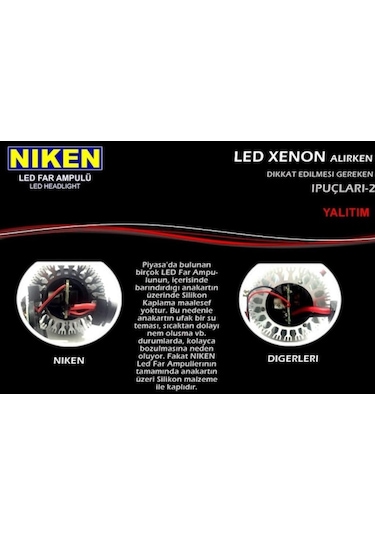 Niken Pro Led Xenon H7-H4-H11-Hb3-9005-Hb4-9006-H10-H15-H27-H3 Evo H1 361430095
